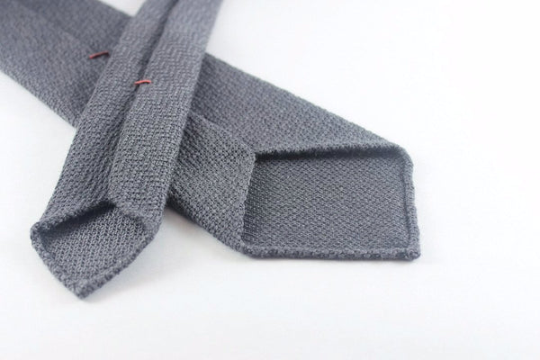 Grey Sawtooth in Wool Silk