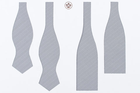 Black-White Silk Herringbone Bow Tie (last piece!)