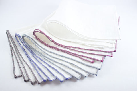 Set of Linen Pocket Squares