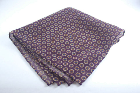 Scarf: Wine Slanted Medallions