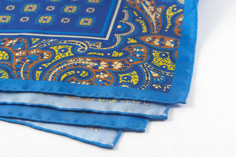 Blue Bordered Paisley