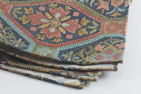 Blue-Mustard Large Motif
