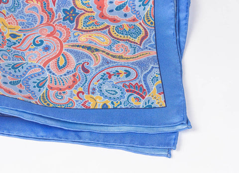 Blue-Yellow Paisley