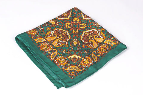 Green Large Floral Motif
