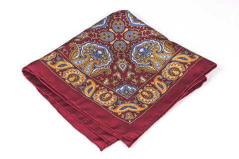 Maroon Large Floral Motif