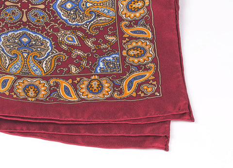 Maroon Large Floral Motif