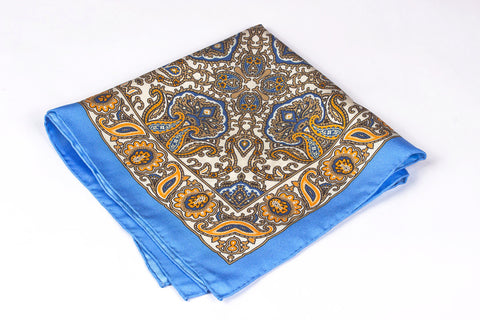 Blue Large Floral Motif