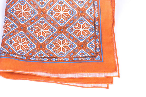 Orange Tiles in Linen