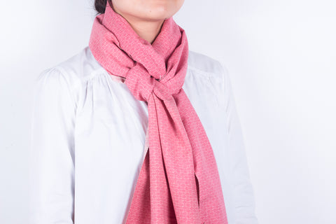 Scarf: Salmon Pink Gardens