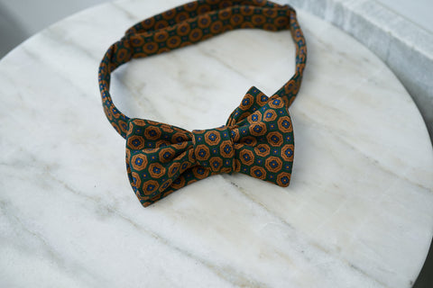 Green-Mustard Medallions Bow Tie (only 1 piece in each style)