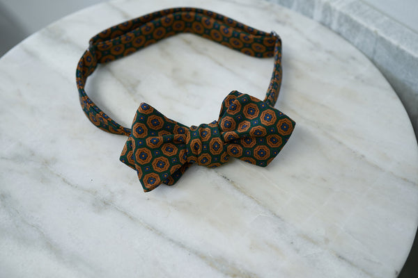 Green-Mustard Medallions Bow Tie (only 1 piece in each style)