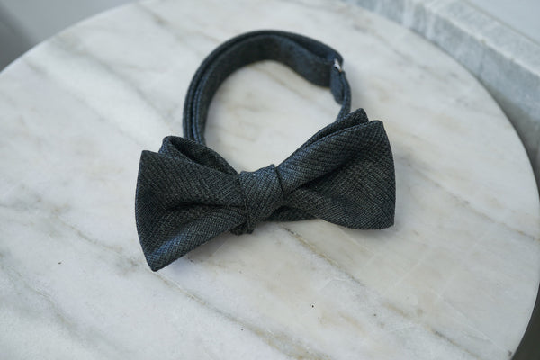 Escorial Grey Prince of Wales Bow Tie (last piece)