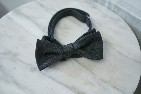 Escorial Grey Prince of Wales Bow Tie (last piece)