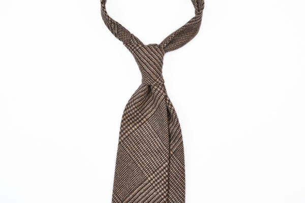 Loro Piana Brown Large Glencheck