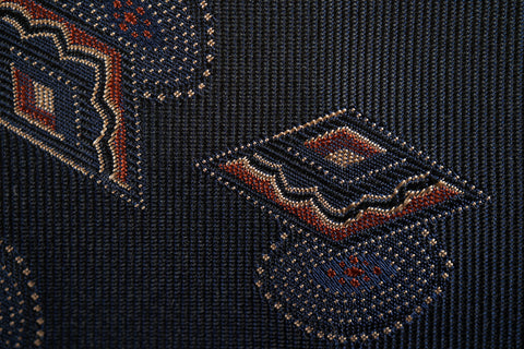 Blue-Rust Vintage Motifs