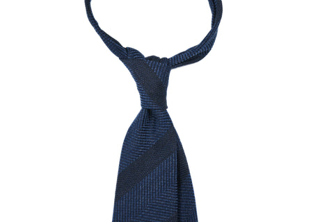 Blue Fancy Large Herringbone