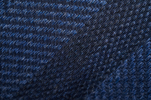 Blue Fancy Large Herringbone