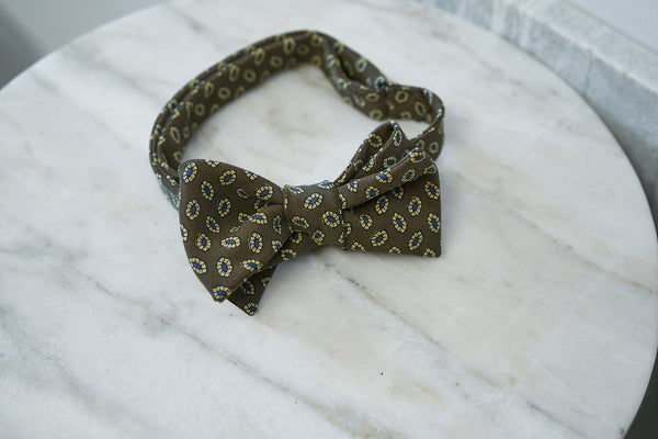Brown Madder Hexagons Bow Tie (last piece)