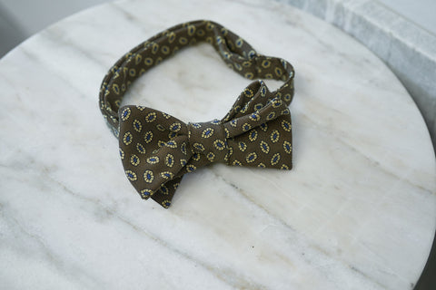 Brown Madder Hexagons Bow Tie (last piece)