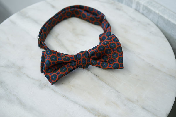 Orange-Green Flowers Bow Tie (only 1 piece in each style)