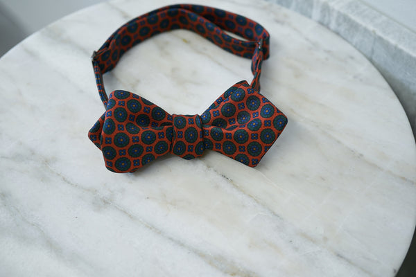 Orange-Green Flowers Bow Tie (only 1 piece in each style)