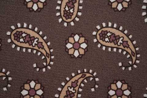 Taupe-Cream Paisley