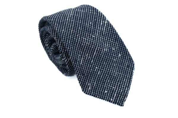 Navy-White Flecks