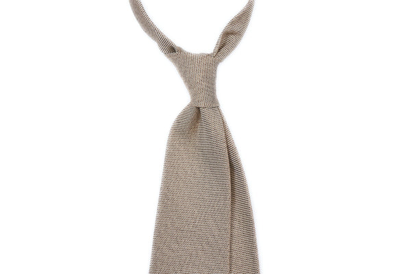 Khaki Melange Grenadine (Fina weave)