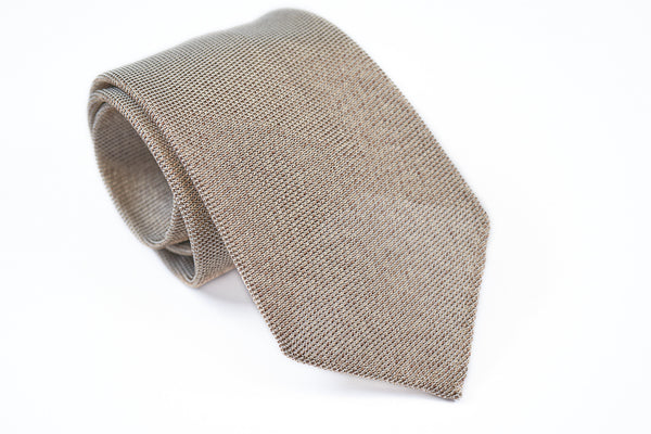 Khaki Melange Grenadine (Fina weave)