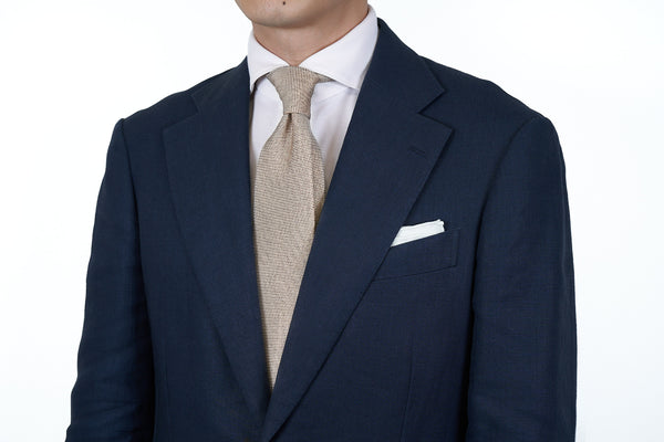 Khaki Melange Grenadine (Fina weave)