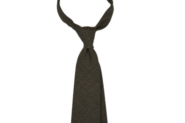 Olive Melange Glencheck