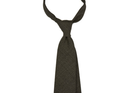 Olive Melange Glencheck