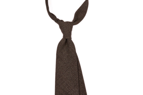 Brown Melange Glencheck