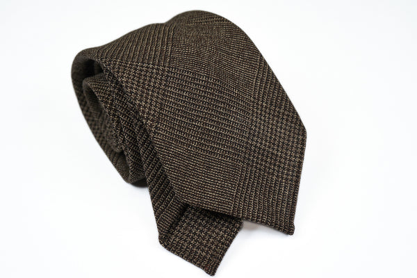 Brown Melange Glencheck