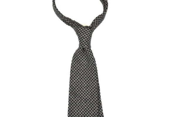 Black-White Melange Houndstooth