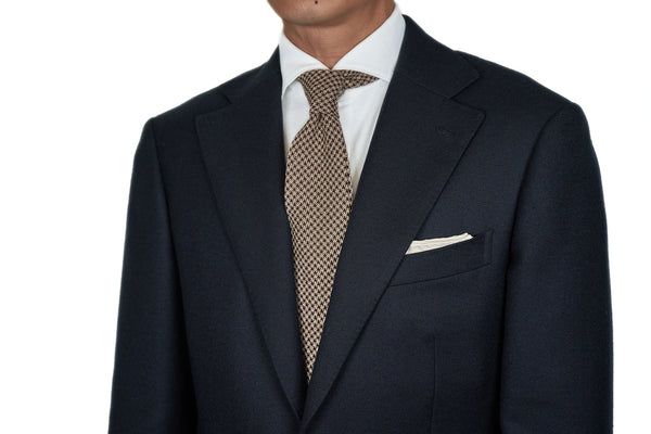 Brown-Cream Melange Houndstooth