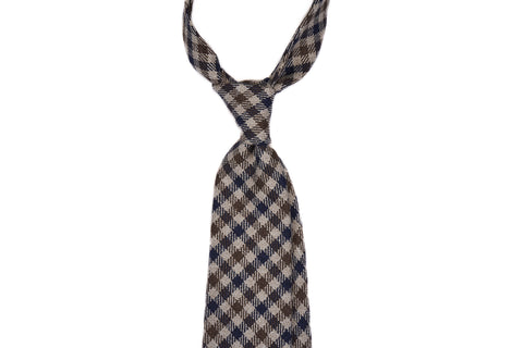 Navy-Brown Checks