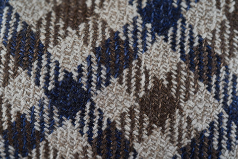 Navy-Brown Checks