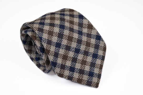 Navy-Brown Checks