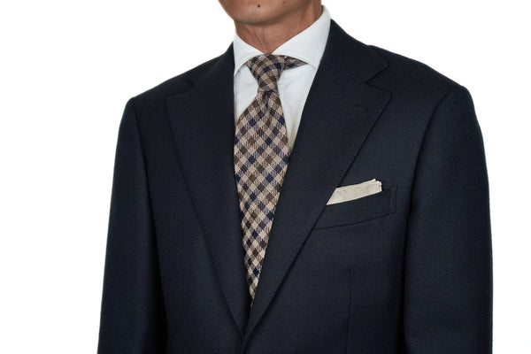Navy-Brown Checks