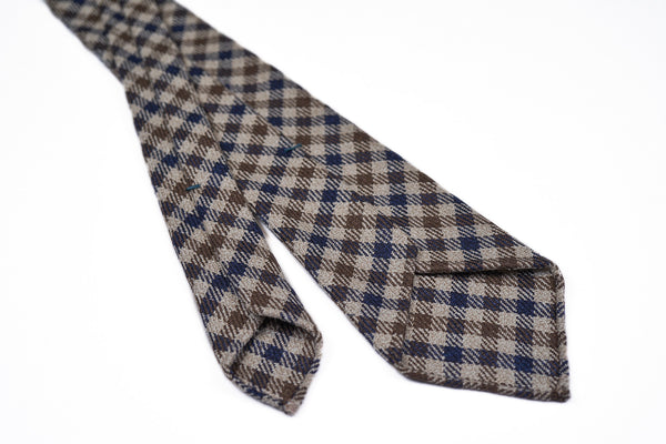 Navy-Brown Checks