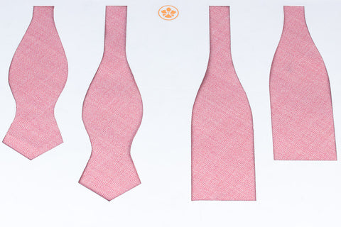 VBC Pink Hopsack Bow Tie