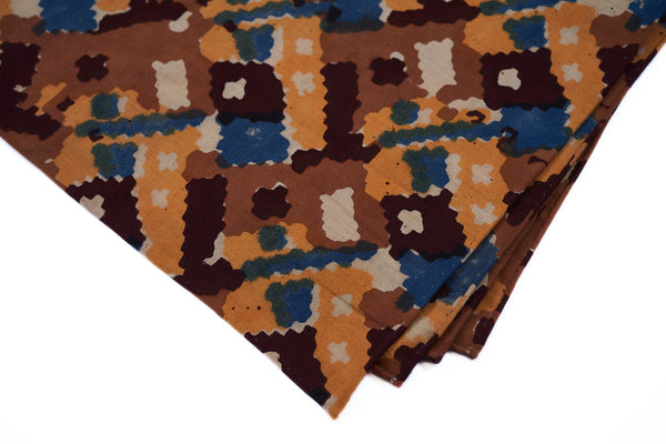Mustard Biscuits Block Print Neckerchief