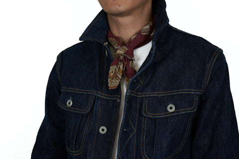 Mahogany Elephants Block Print Neckerchief