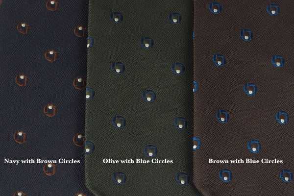 Brown with Blue Circles