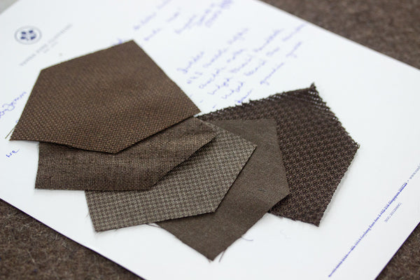 Set of 5 Necktie Fabric Swatches