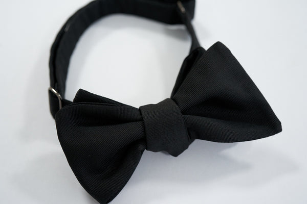 Black Grosgrain Bow Tie