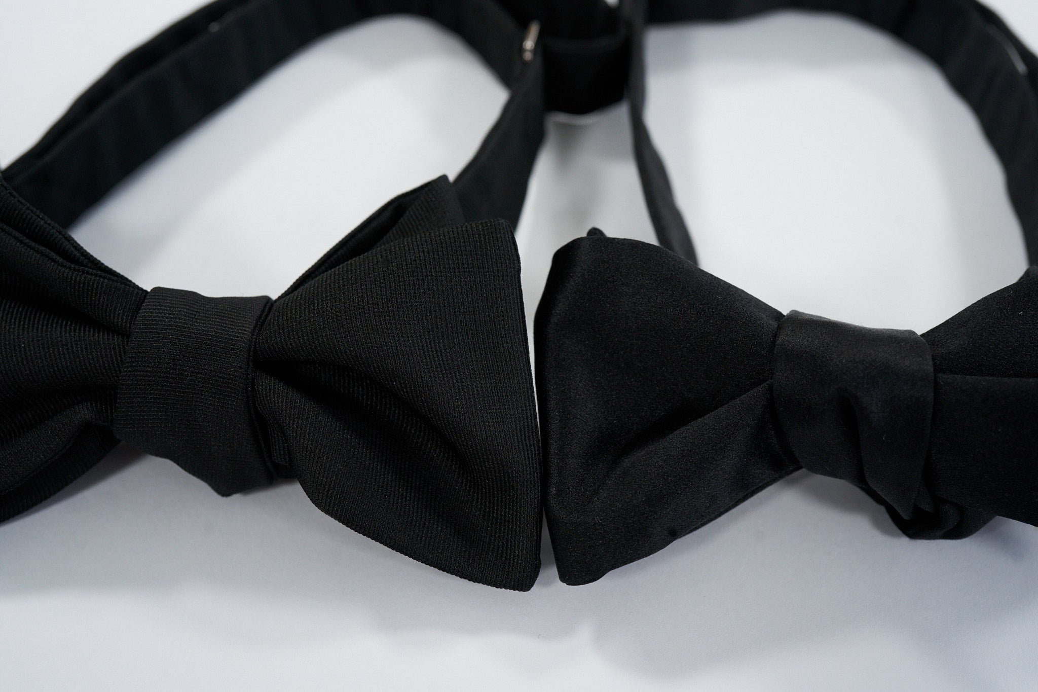 Black Satin Bow Tie