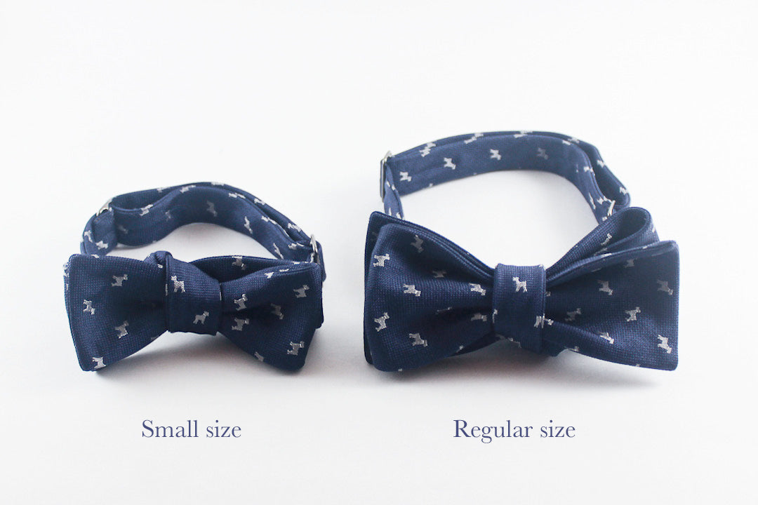 Espresso with Blue Flowers Bow Tie