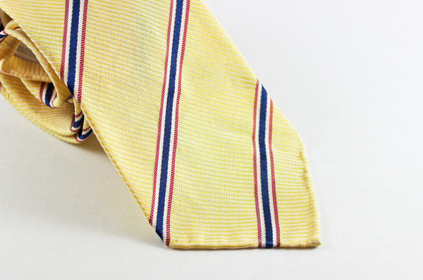 Yellow Silk Linen Repp